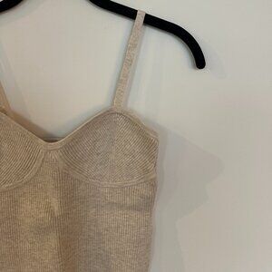 Madewell Corset-Detail Crop Sweater